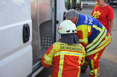 Denkendorf: Feuerwehr rettet Hunde an Raststaette